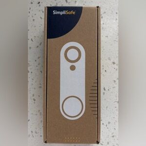 SimpliSafe Brown and White Doorbell Camera Box